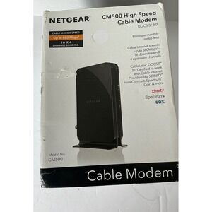 Netgear Cable Modem CM500 DOCSIS 3.0 16x4 High Speed Black Networking‎
